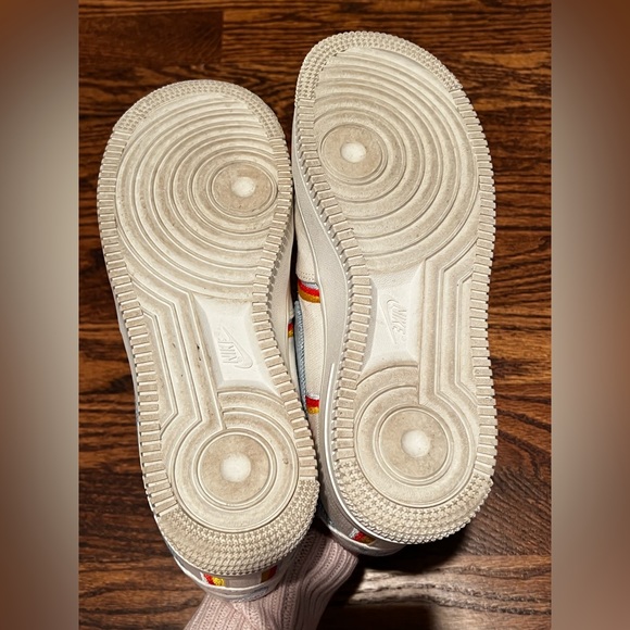 Nike Air Force 1 low top w embroidery and denim swoosh size 7 - Picture 12 of 15